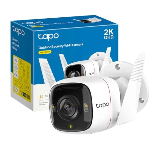 TP-Link Tapo C320WS Telecamera IP Esterno 2K 4MP Wi-Fi Ethernet IP66 Visione Notturna Audio Bidirezionale MicroSD