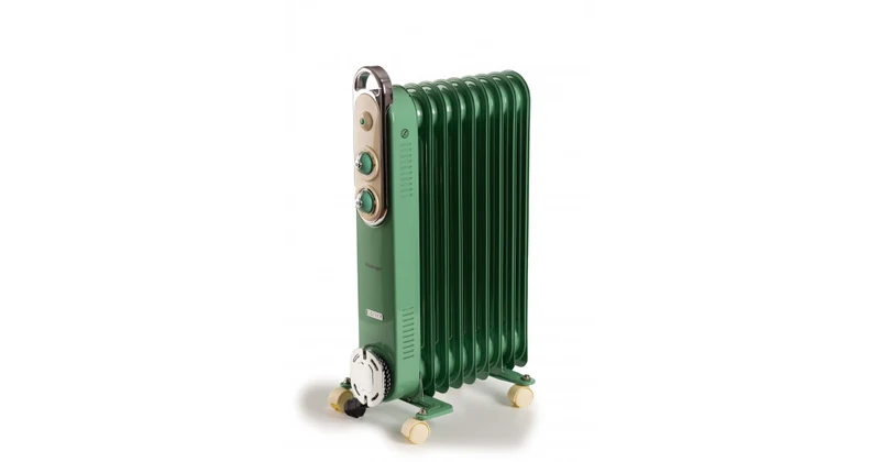 Ariete Radiatore Olio Vintage 8251 Verde 9 Elementi Termostato Regolabile 2000W
