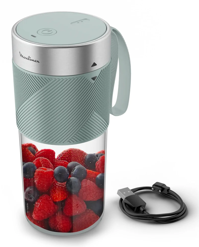 Moulinex Lightmix LM1C0410 Frullatore Portatile 300ml Tritan Grigio