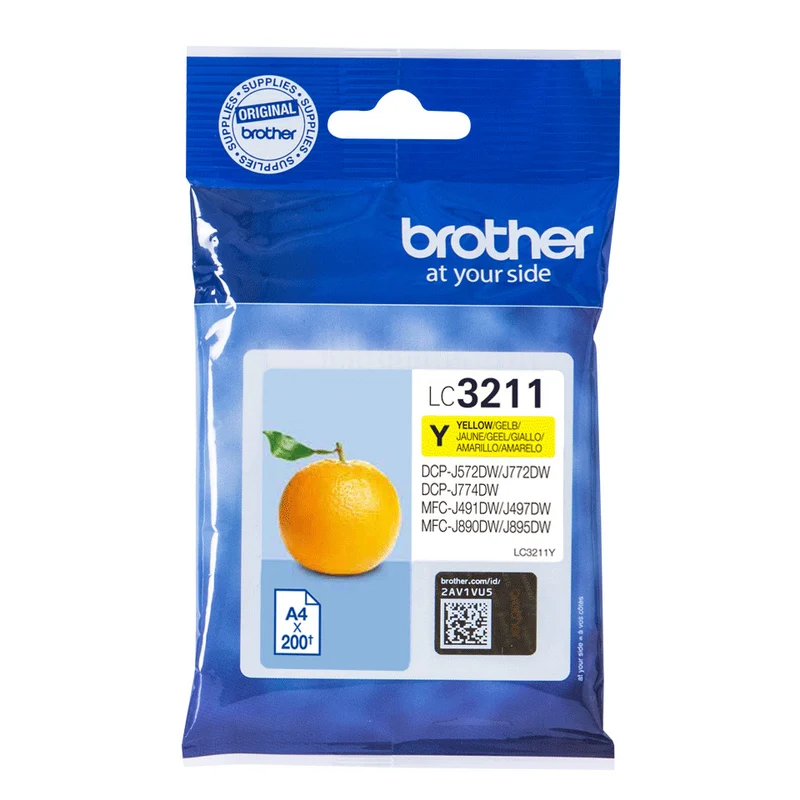 Brother Cartuccia d'inchiostro LC3211Y Giallo Originale 200 pagine 1 pezzo