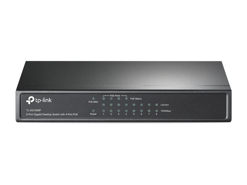 TP-Link TL-SG1008P Switch di Rete Gigabit Ethernet PoE Grigio