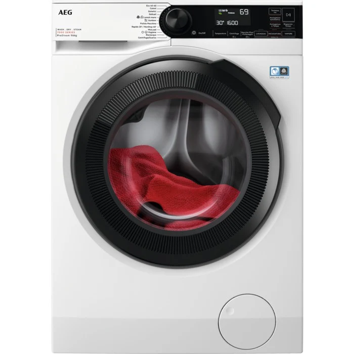 AEG Lavasciuga LWR7D966OB 9/6 kg Libera installazione Classe A Carica frontale