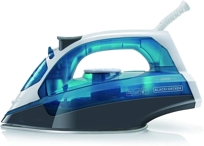 Black & Decker Ferro a Vapore 2200W Piastra Acciaio Vapore 30g/min BXIR2200E