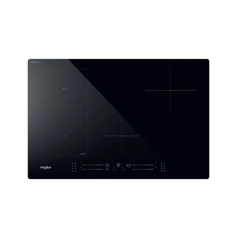 Whirlpool Piano Cottura a Induzione 77cm Nero 4 Fuochi FlexiCook WL S2177 CPNE