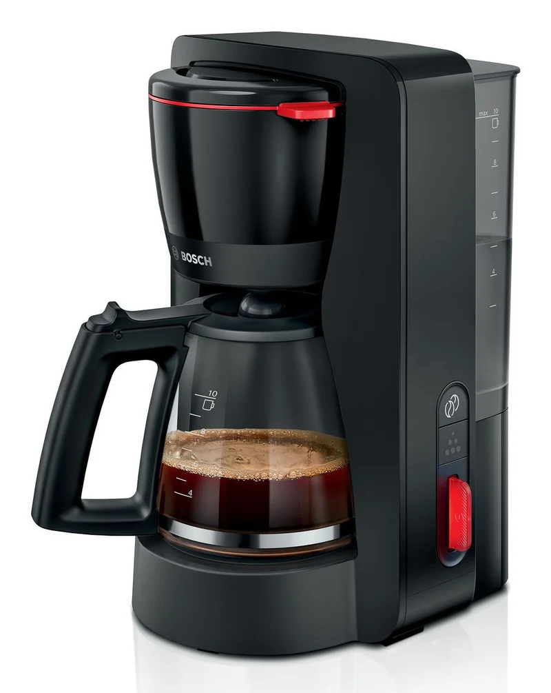 Bosch TKA3M133 Macchina da Caffè Filtro 15 Tazze Nero 1,4L Serbatoio Rimovibile