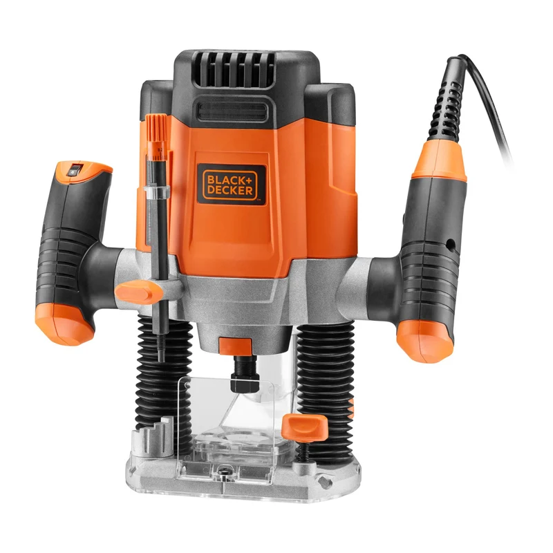 Black & Decker KW1200EKA-QS Router Verticale Bordatrice 1200W Velocità Variabile