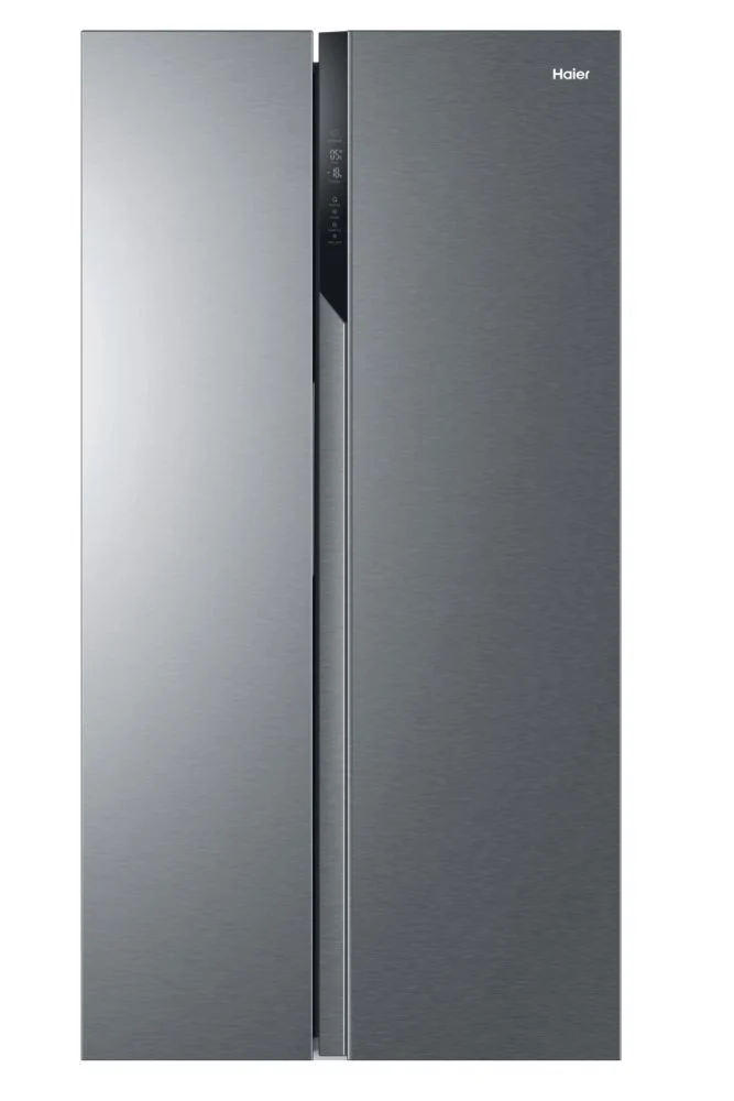 Haier HSR3918ENPG Frigorifero Side-by-Side 528L No Frost Argento Classe E Serie 3