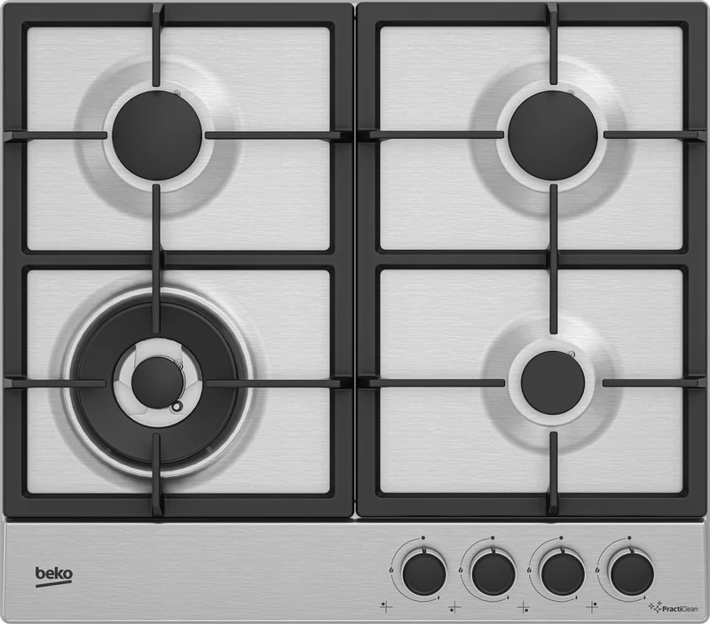 Beko HIAW64225SXE Piano Cottura Gas 4 Fornelli da Incasso 60cm Acciaio Inox