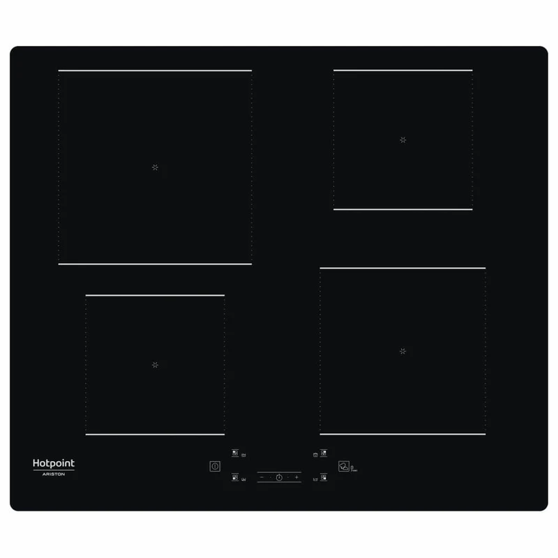 Hotpoint Piano Cottura Induzione HQ 5660S NE 59cm 4 Fornelli Nero Incasso Vetroceramica