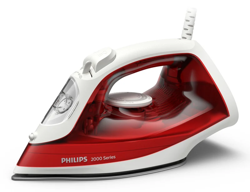 Philips Ferro da Stiro a Vapore DST2010/40 Rosso Piastra Antiaderente Vapore Continuo
