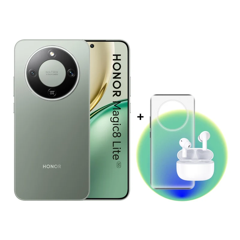 Honor Magic8 Lite 5G Smartphone 6,79" AMOLED Snapdragon 6 Gen 4 8GB 256GB 108MP 7500mAh IP68 Verde