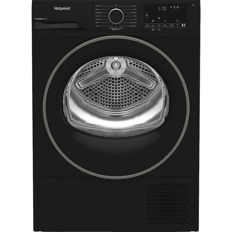 Hotpoint Asciugatrice HPT94DBSIT Carica Frontale 9Kg Classe C Display Digitale