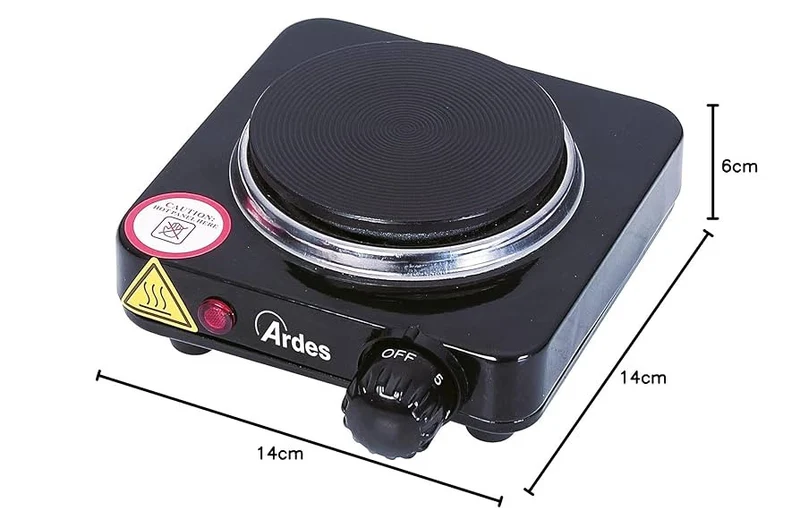 Ardes Focus ARFOEL04 Fornello Elettrico Portatile Diametro 18 cm
