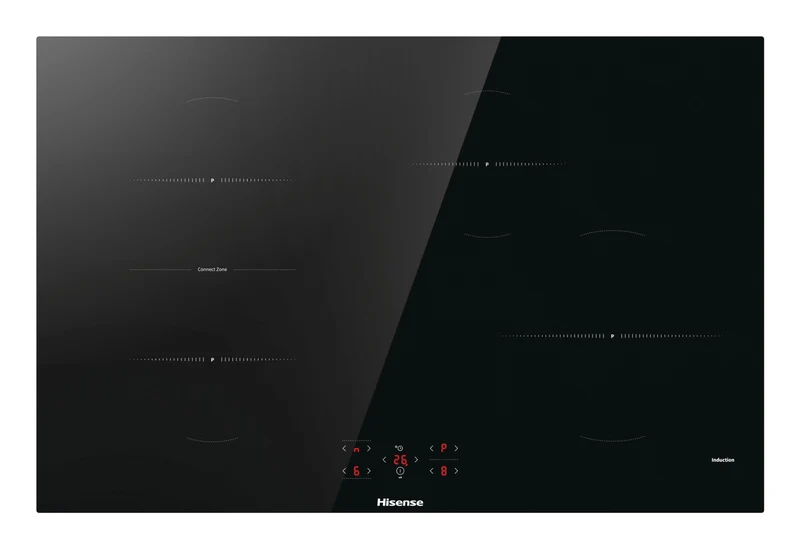 Hisense HI8421BSC Piano Cottura Induzione 80cm 4 Zone Nero da Incasso Vetroceramica