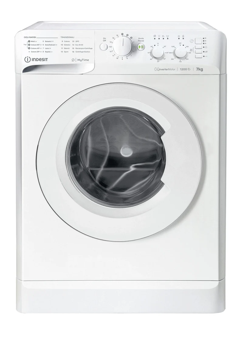 Indesit MTWC 71296 W IT Lavatrice Frontale 7kg 1200 Giri/min Classe A Bianca