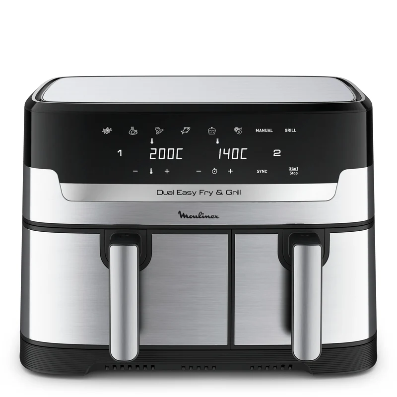 Moulinex Dual Easy Fry EZ905D20 Friggitrice ad Aria Doppia 8,3 L Indipendente