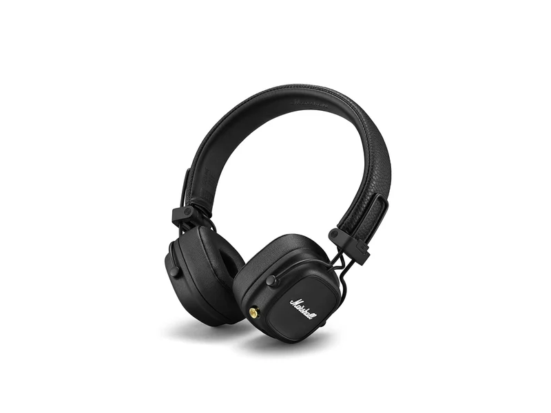 Marshall Major IV Cuffie Bluetooth Pieghevoli Nero - 80 Ore di Autonomia