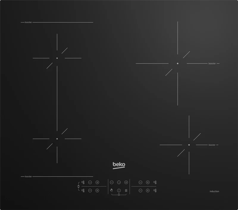 Beko HII64200SFMT Piano a Induzione 60cm 4 Zone IndyFlex Nero