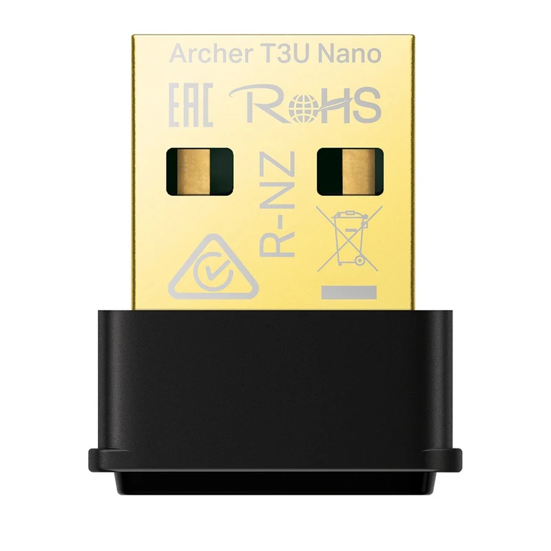 TP-Link Archer T3U Nano Adattatore USB Wi-Fi 5 Dual-band 1267 Mbit/s Nero