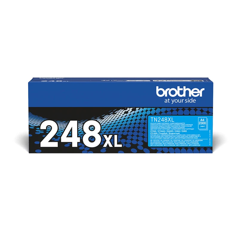 Brother TN-248XLC Cartuccia Toner Originale Alta Capacità Ciano 2300 Pagine
