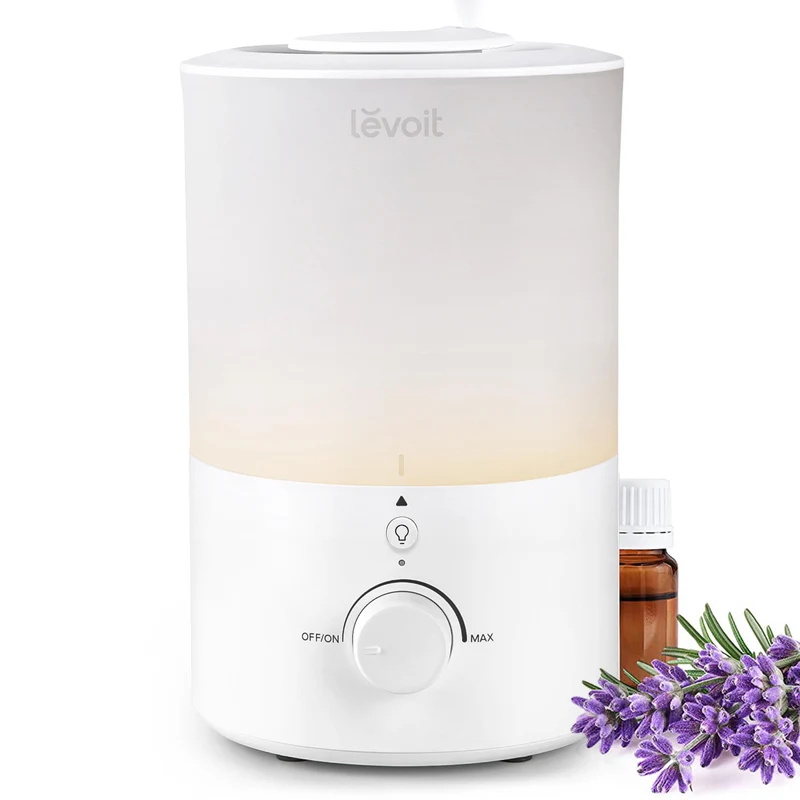 Levoit Umidificatore Ultrasuoni Dual 150 3L Nebbia Fredda Silenzioso Bianco/Blu