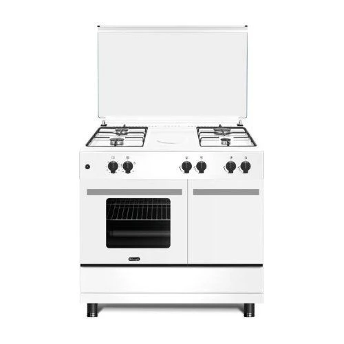 De Longhi DL964GEWB Cucina a Gas Bianca con 4 Fuochi