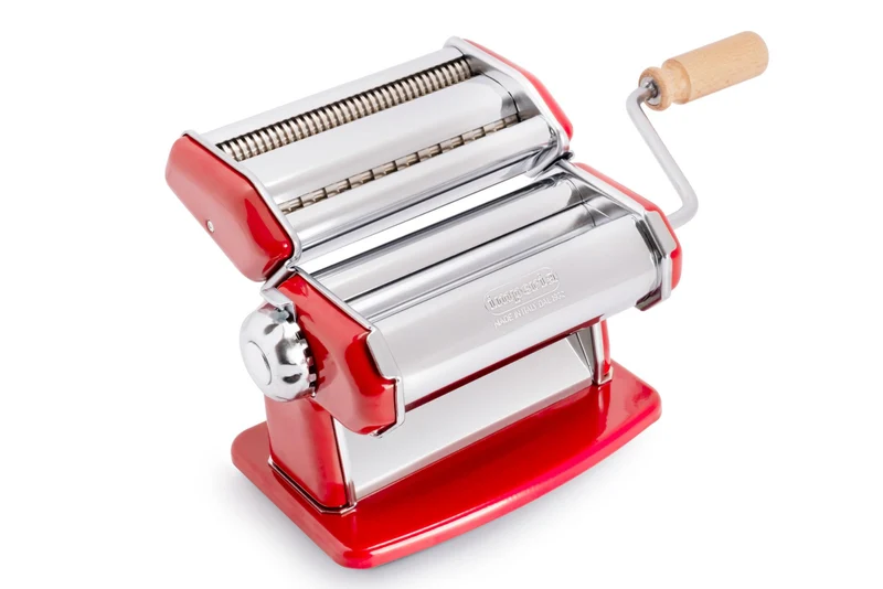 Imperia Sfogliatrice Manuale IPasta Classica 4120 Rossa in Acciaio per Pasta Fresca