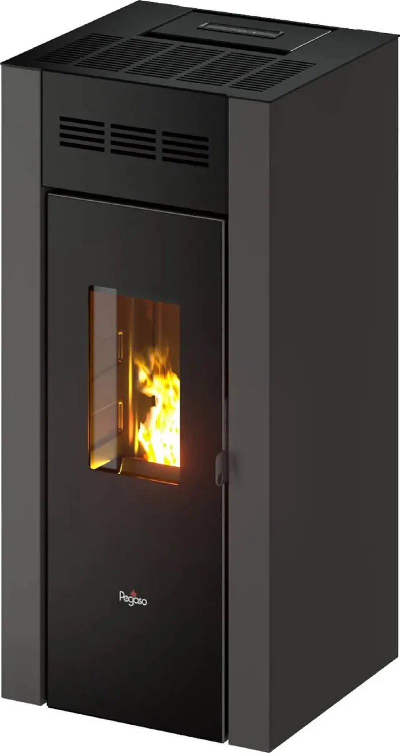 Pegaso Stufa a pellet ST.PELLET ELANE 9 Antracite - Riscaldamento efficiente