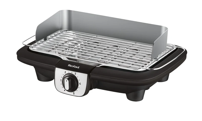 Tefal BG90A8 Griglia Elettrica da Tavolo Nera 2300W Antiaderente Termostato Regolabile