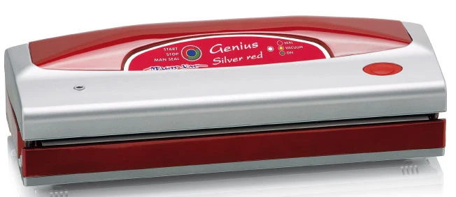 Magic Vac Genius Silver Macchina Sottovuoto 800 mbar Rosso e Argento