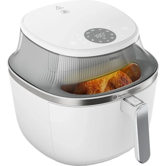 Philips Friggitrice ad Aria Serie 3000 XXL 7,2L 2000W 16 Funzioni con Finestra Bianca