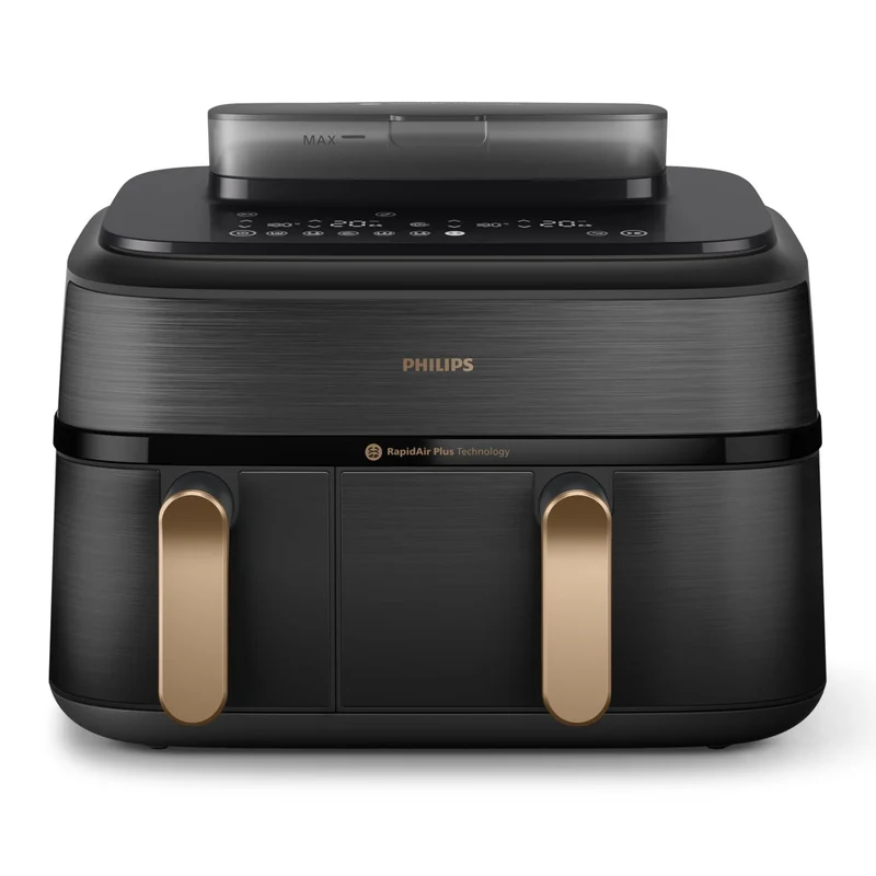 Philips Friggitrice ad Aria Serie 5000 NA552/00 Doppio Cestello con Vapore 9L 2750W