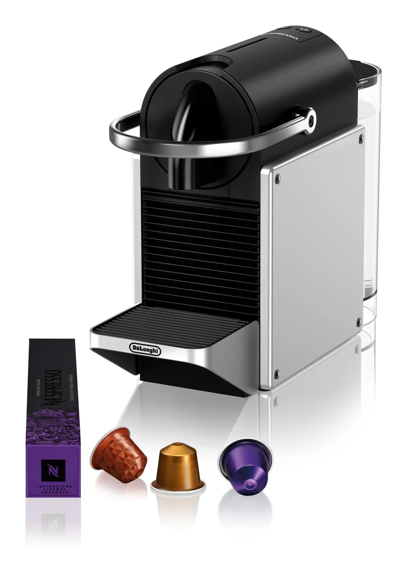 De'Longhi Pixie EN127.S Macchina Caffè Nespresso Automatica 1L Nero/Argento