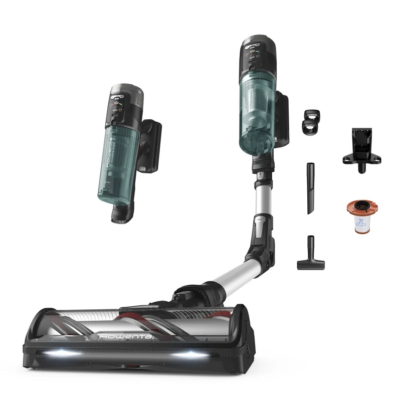 Rowenta X-Force Flex RH9A32 Aspirapolvere a Bastone 2in1 Senza Sacchetto Verde 60min