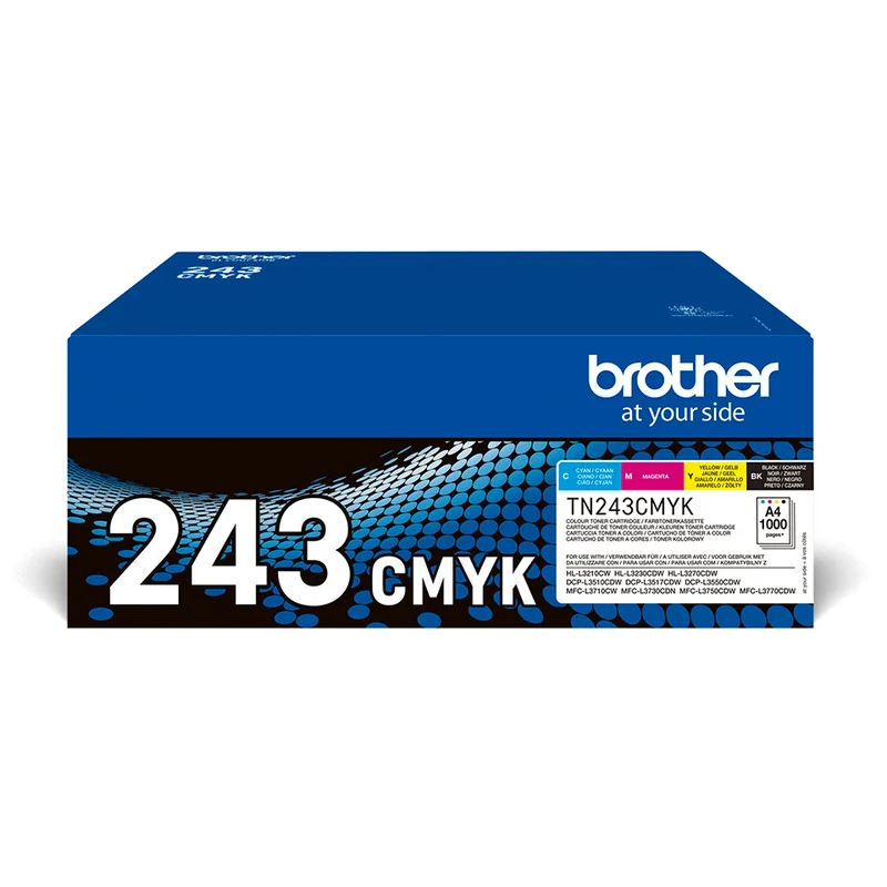 Brother TN-243CMYK Cartucce Toner Originali Multipack Nero Ciano Magenta Giallo