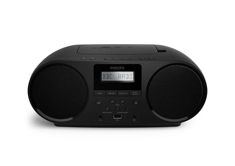 Philips TAZ6000/10 Lettore CD Portatile Nero con Bluetooth Radio DAB/FM MP3