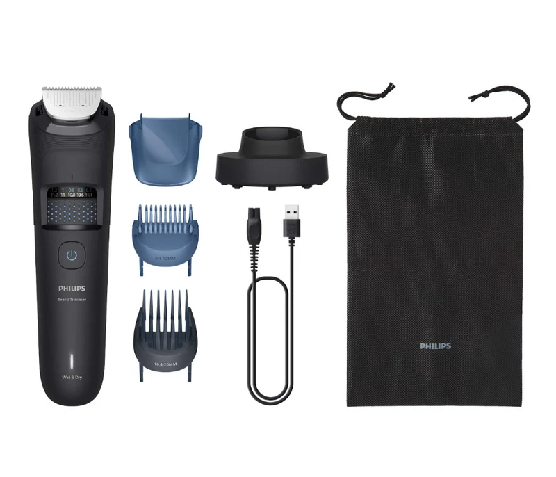 Philips Rifinitore Barba Serie 5000 BT5780/15 Nero con Sistema di Raccolta Peli