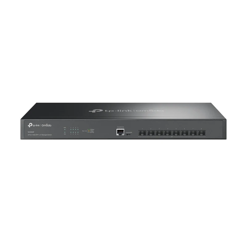 TP-Link Omada SX3008F Switch di Rete Gestito L2/L3 8 Porte SFP+ 10G 160Gbit/s Nero