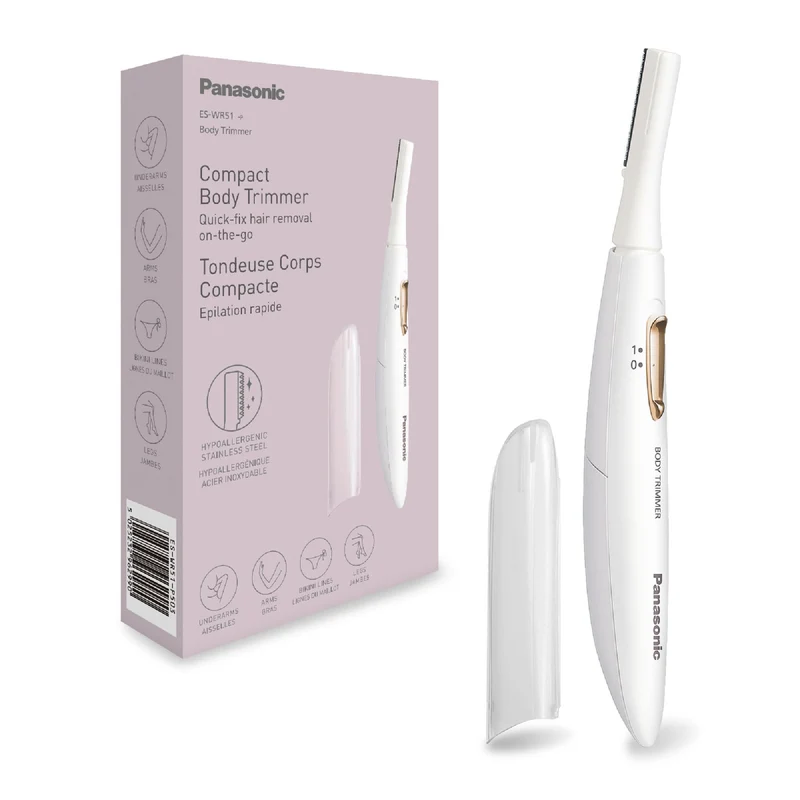 Panasonic ES-WR51 Epilatore Compatto Bianco Secco a Batteria per Donna