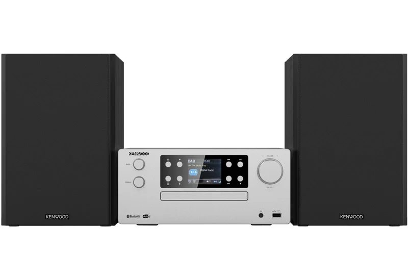 Kenwood M-925DAB-S Microsistema Audio Hi-Fi 50W DAB+/FM Bluetooth CD Nero/Argento