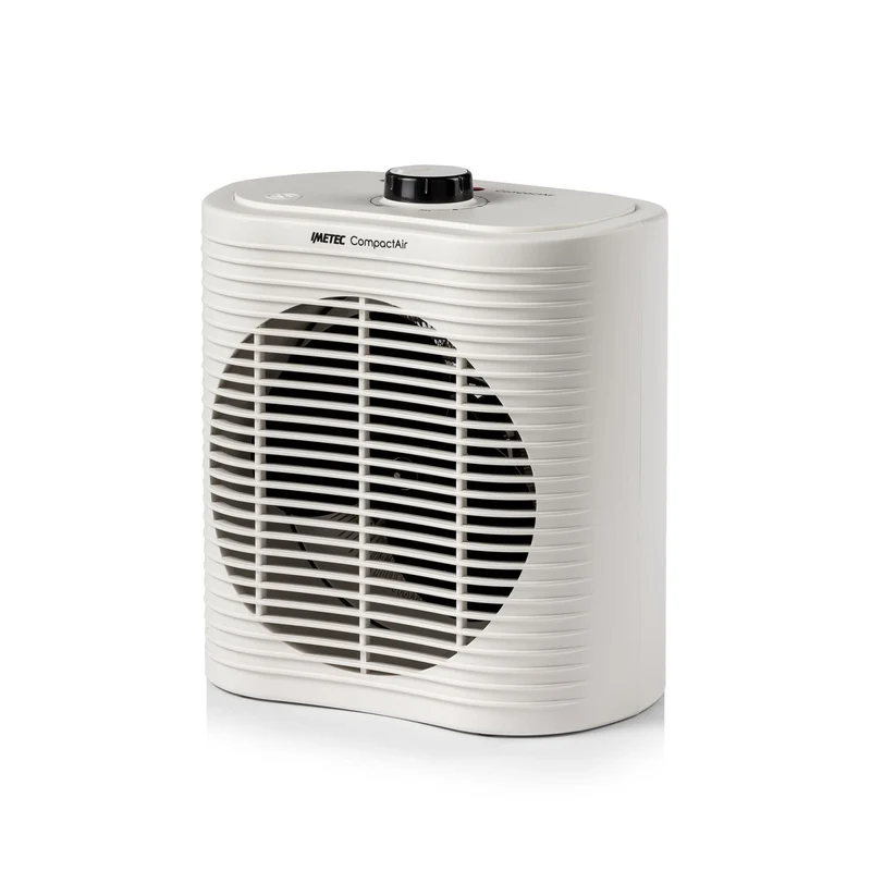 Imetec Termoventilatore Compatto 2000W Bianco con Termostato Regolabile per Interni