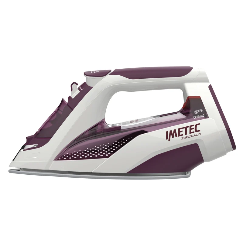 Imetec Ferro a Vapore Z3 3900 Anticalcare 2400W Colpo 170g Ceramica Bianco Amaranto