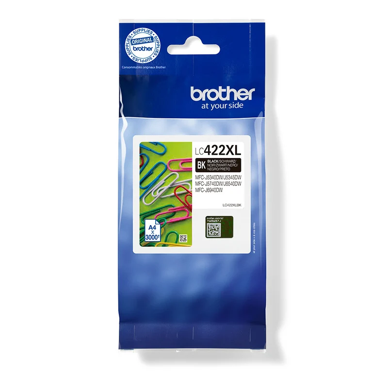 Brother LC422XLBK Cartuccia Originale Alta Capacità Nero 3000 Pagine