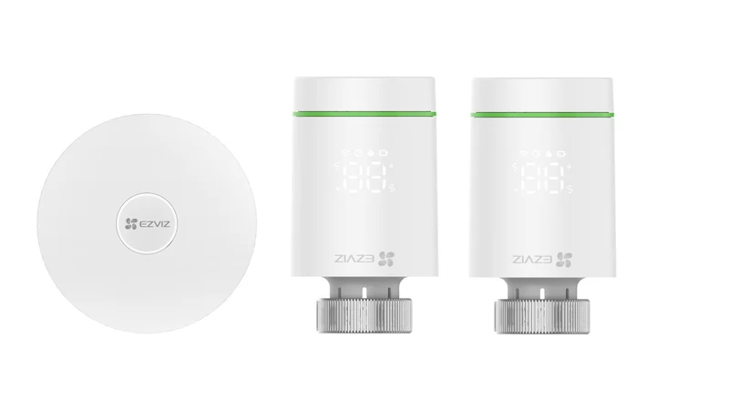 EZVIZ T55 Termostato Intelligente Kit 3pz Bianco Wi-Fi ZigBee Google Assistant