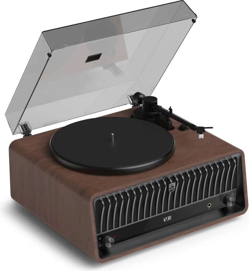 Philips Giradischi TAV9000D/10 "The Tina" 240W Bluetooth 5.4 DAB+/FM Auracast USB RCA Noce