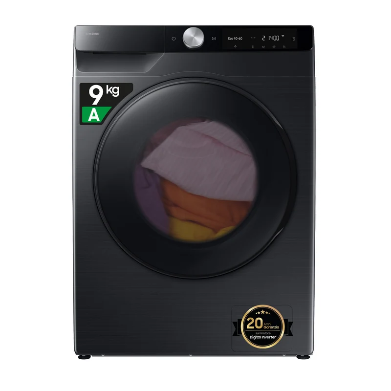Samsung WD90DG6G94BB/U3 Lavasciuga 9kg/5kg Nero 1400 Giri/min Libera Installazione