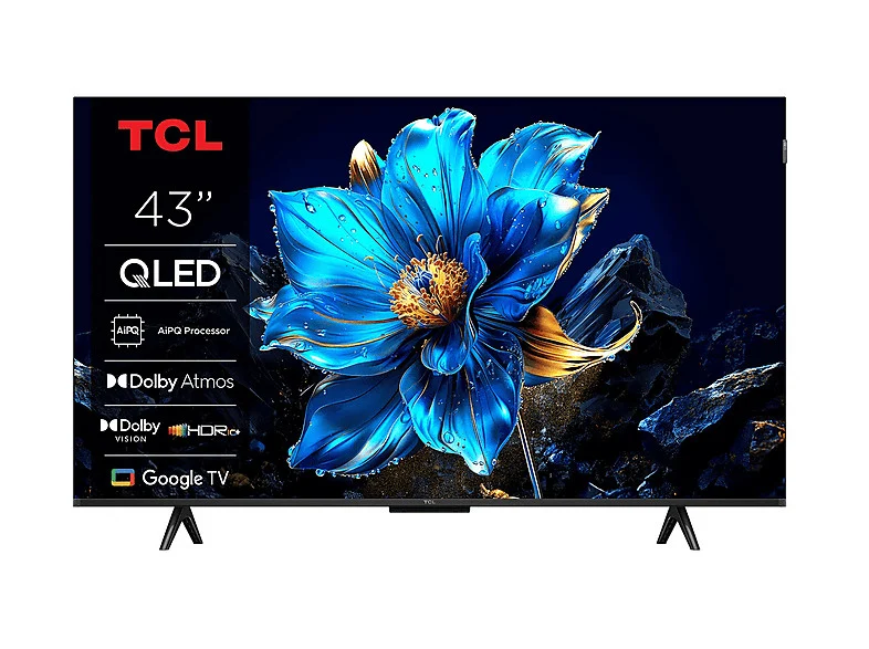TCL Smart TV 43T69C 43" QLED 4K UHD 60Hz Google TV Dolby Vision Atmos HDR10+ Game Master