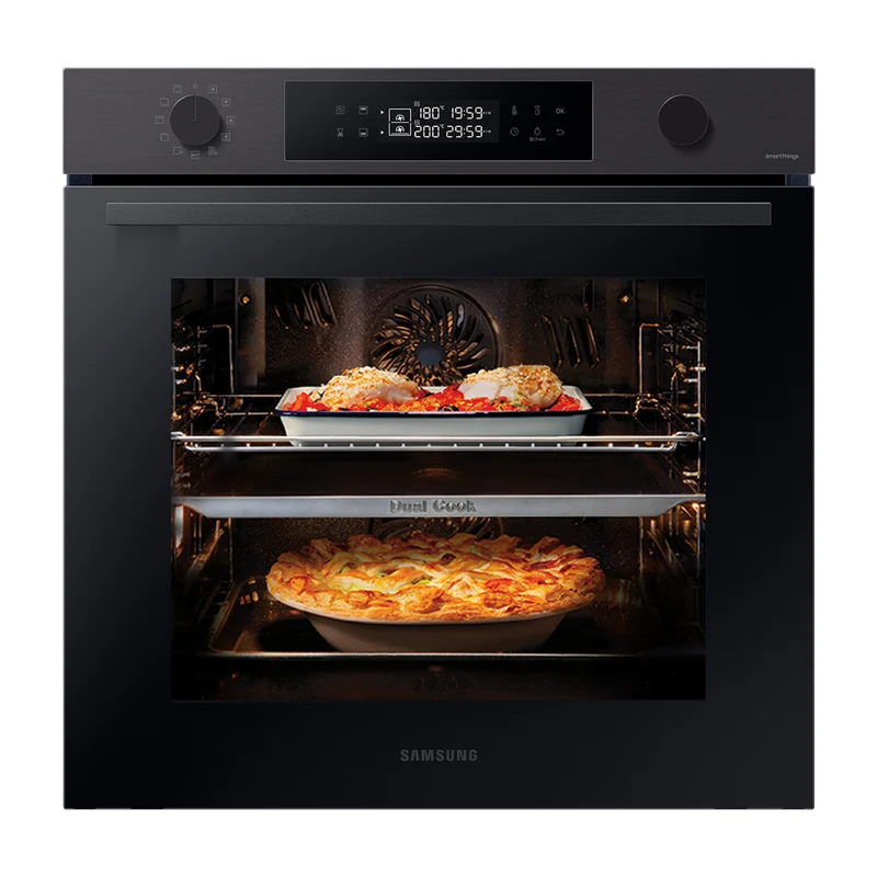 Samsung NV7B4440VBB Forno ad incasso Dual Cook 76L A+ Wi-Fi Nero Inox