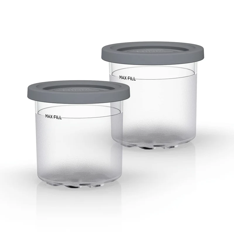 Ninja Vasetti per Dessert con Coperchi NC300EU - 2 Pezzi da 470 ml, Compatibili con Gelatiera Creami, Senza BPA