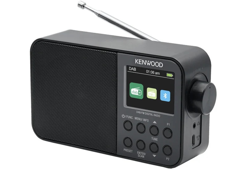 Kenwood CR-M30DAB-B Radio Portatile Digitale DAB/DAB+/FM Nero Display 2.4" Bluetooth